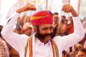 Moustache Competition At The Pushkar Annual Fair - India