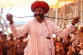 Moustache Competition At The Pushkar Annual Fair - India