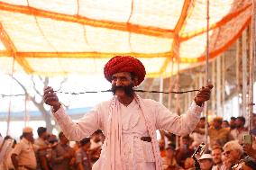 Moustache Competition At The Pushkar Annual Fair - India