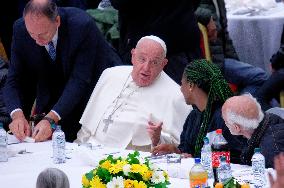 Pope Francis Celebrates The Day Of The Poor With Mass And Lunch