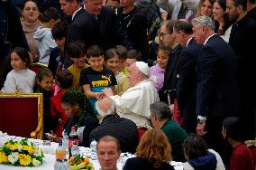 Pope Francis Celebrates The Day Of The Poor With Mass And Lunch