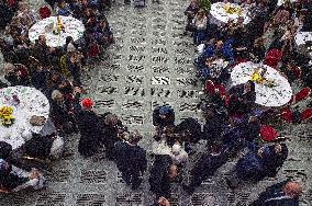 Pope Francis Attends A Lunch With The Poor - Vatican