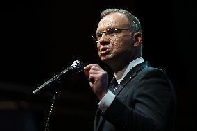 President Of Poland Andrzej Duda At The 35th Anniversary Gala Of The Scouting Association Of The Republic Of Poland In Krakow