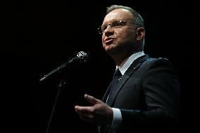 President Of Poland Andrzej Duda At The 35th Anniversary Gala Of The Scouting Association Of The Republic Of Poland In Krakow