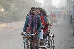 Air Pollution In Dhaka, Bangladesh.