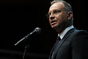 President Of Poland Andrzej Duda At The 35th Anniversary Gala Of The Scouting Association Of The Republic Of Poland In Krakow