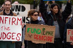 Climate Activists Protest In Washington DC