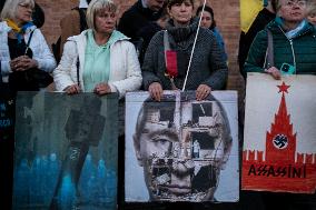 Protest In Support Of Ukraine In Rome, Italy