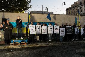 Protest In Support Of Ukraine In Rome, Italy