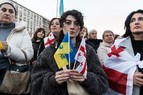 Protest In Support Of Ukraine In Rome, Italy