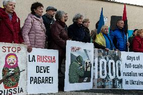 Protest In Support Of Ukraine In Rome, Italy