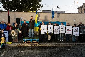 Protest In Support Of Ukraine In Rome, Italy