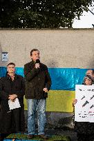 Protest In Support Of Ukraine In Rome, Italy