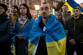 Protest In Support Of Ukraine In Rome, Italy