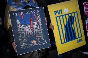 Protest In Support Of Ukraine In Rome, Italy