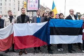 Protest In Support Of Ukraine In Rome, Italy