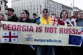 Protest In Support Of Ukraine In Rome, Italy