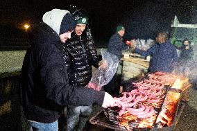 Farmers protest against EU-Mercosur agreement on the RN118 - Velizy-Villacoublay