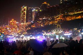 Hong Ya Dong Scenic Area in Chongqing