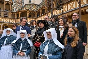 Eva Longoria Attends Wine Auction - Beaune