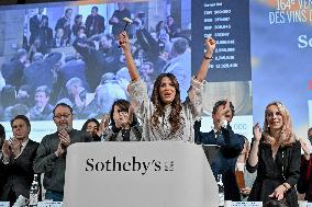 Eva Longoria Attends Wine Auction - Beaune