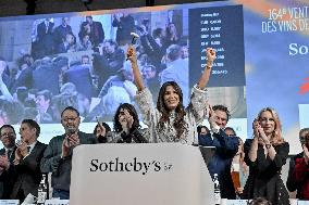 Eva Longoria Attends Wine Auction - Beaune