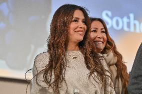 Eva Longoria Attends Wine Auction - Beaune