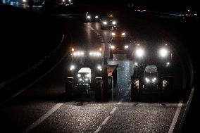 French Farmers Launch Protests Against Mercosur Agreement - Velizy