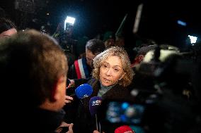 Valerie Pecresse Joins Farmers Blockade - Velizy