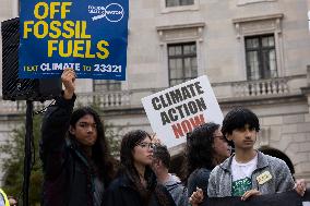 Climate Protests In Washington DC