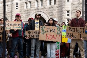 Climate Protests In Washington DC