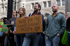 Climate Protests In Washington DC