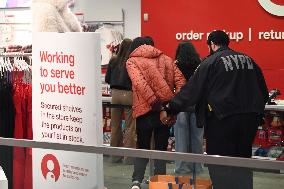 NYPD Apprehends Suspect In Attempted Shoplifting At Target In Manhattan New York