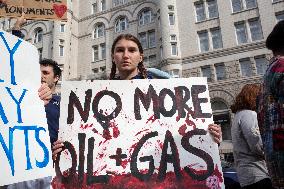 Environmental Activists Rally In Washington DC