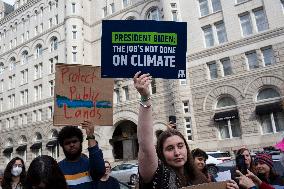 Environmental Activists Rally In Washington DC