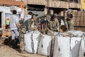 Aftermath of deadly flooding in Spain