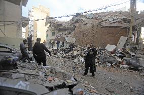 israel Pounds Southern Suburb - Beirut