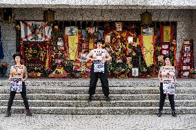 FEMEN Protests Against the Tributes to Franco's Death - Madrid