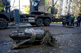 Aftermath of massive Russian missile and drone attack in Kyiv