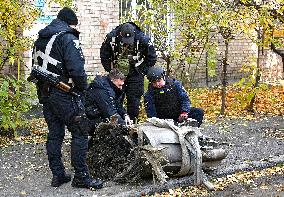 Aftermath of massive Russian missile and drone attack in KyivAftermath of massive Russian missile and drone attack in Kyiv