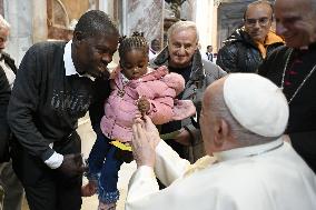 Pope Francis Receives for World Day of the Poor - Vatican