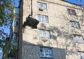 Aftermath of massive Russian missile and drone attack in Kyiv