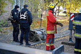 Aftermath of massive Russian missile and drone attack in Kyiv