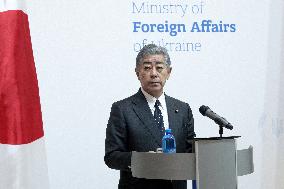 Joint briefing of Foreign Ministers of Ukraine and Japan in Kyiv