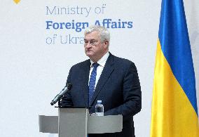 Joint briefing of Foreign Ministers of Ukraine and Japan in Kyiv