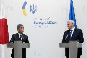 Joint briefing of Foreign Ministers of Ukraine and Japan in Kyiv