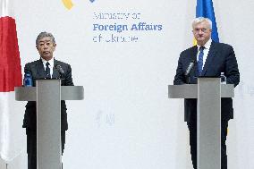 Joint briefing of Foreign Ministers of Ukraine and Japan in Kyiv