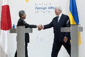 Joint briefing of Foreign Ministers of Ukraine and Japan in Kyiv