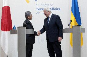 Joint briefing of Foreign Ministers of Ukraine and Japan in Kyiv