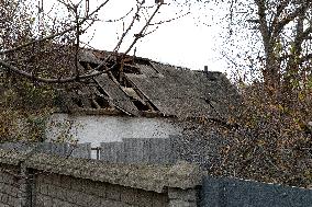 Druzhkivka after Russian shellingDruzhkivka after Russian shelling